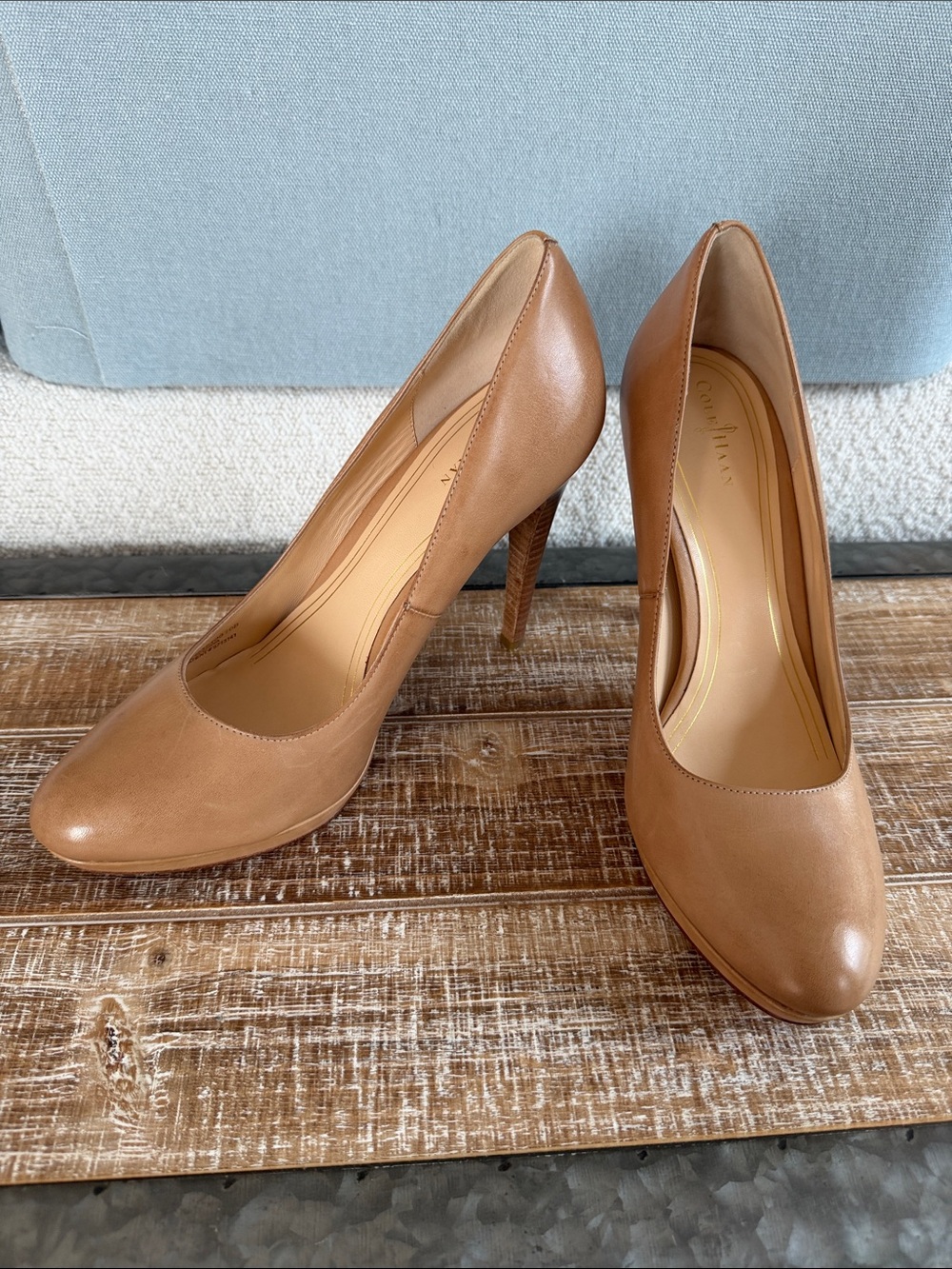 Cole Haan Chelsea Tan Leather Pumps